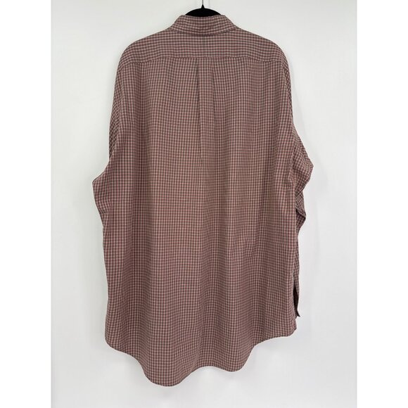 Ralph Lauren Mens Classic Fit Plaid Button Down Long Sleeve Shirt Pony Large - Picture 5 of 7